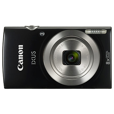 Canon IXUS 185 Digital Camera, HD 720p, 20.0MP, 8x Optical Zoom, 16x Zoom Plus, 2.7 LCD Screen with Wrist Strap Black Canon IXUS 185 Digital Camera, HD 720p, 20.0MP, 8x Optical Zoom, 16x Zoom Plus, 2.7 LCD Screen with Wrist Strap Black